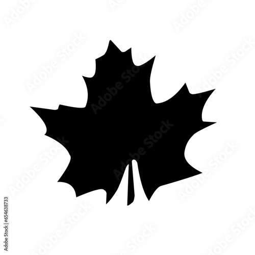 leaf silhouette icon