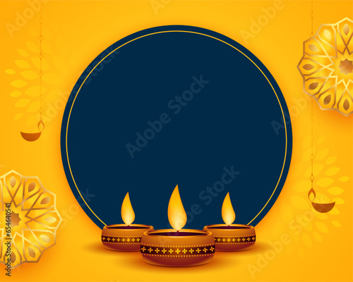 indian festival diwali background with image or text space