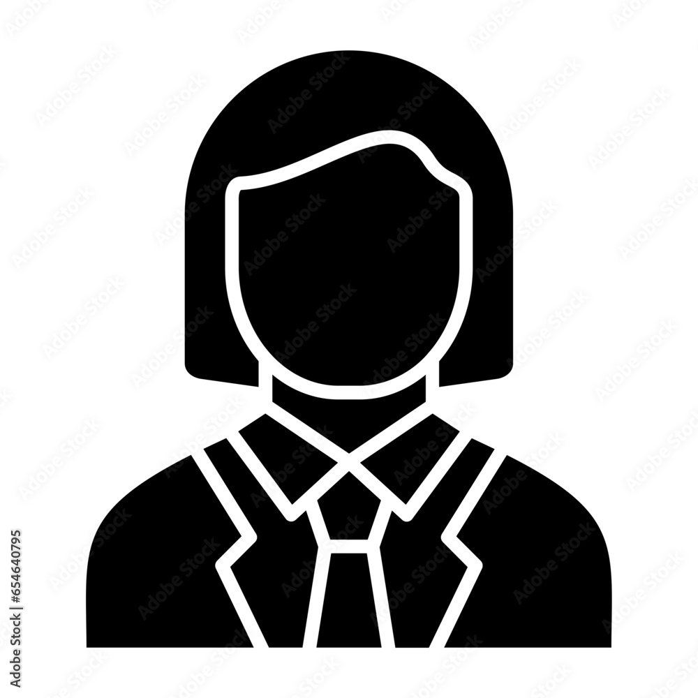 Female Accountant Icon