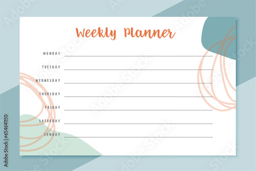everyday week planner template a ready to print design