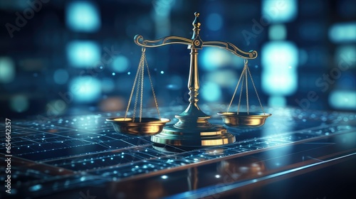 scales of justice in the new digital world. generative AI