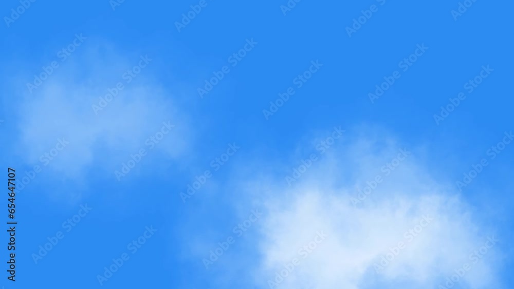 Realistic Cloudy sky animation. Animated Clouds time-lapse on Blue Sky Background. Natural clouds landscape illustration Realistic Cloudy sky animation. Animated Clouds time-lapse on Blue Sky Background. Natural clouds landscape illustration