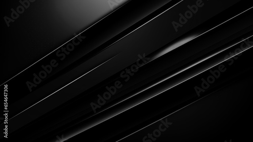 Black and white futuristic 3D background. Monochrome concept technology gaming background