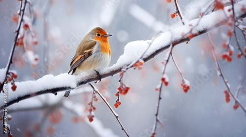 robin in snow ©  ALLAH LOVE