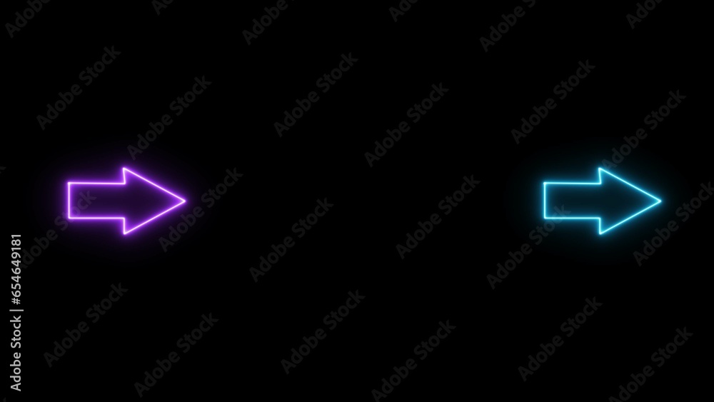 abstract glowing directional neon arrow illustration 4k abstract glowing directional neon arrow illustration 4k