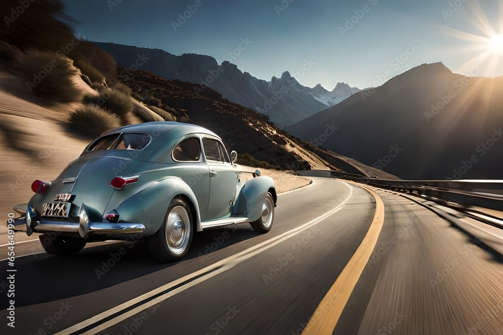 Obraz premium car on the road