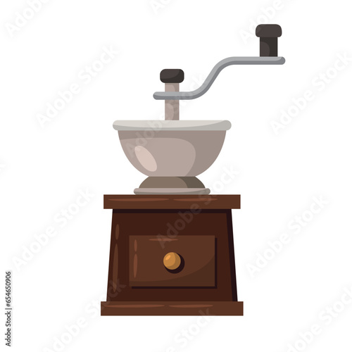 Coffee grinder icon illustration. Vector design