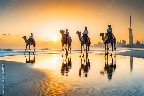 people walking on the beach