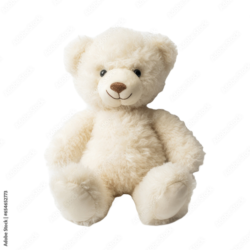 Obraz premium Bear Plush Toy on transparent background