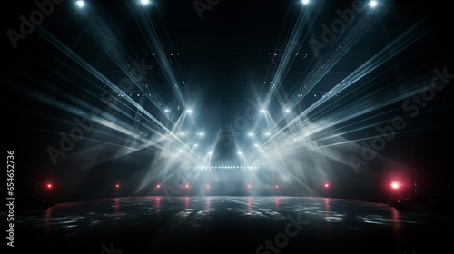 Vector Stage Spotlight with Laser ray