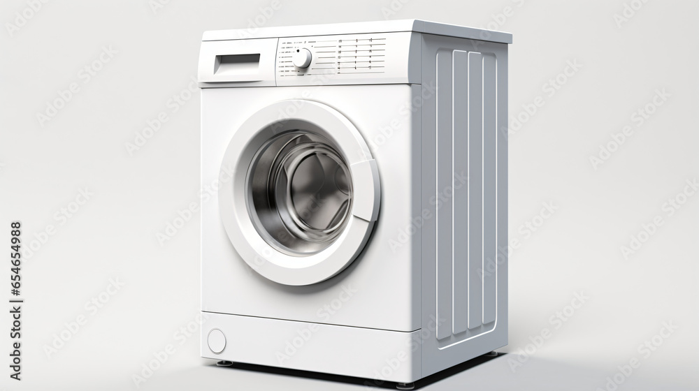 Washing machine isolated on white background
