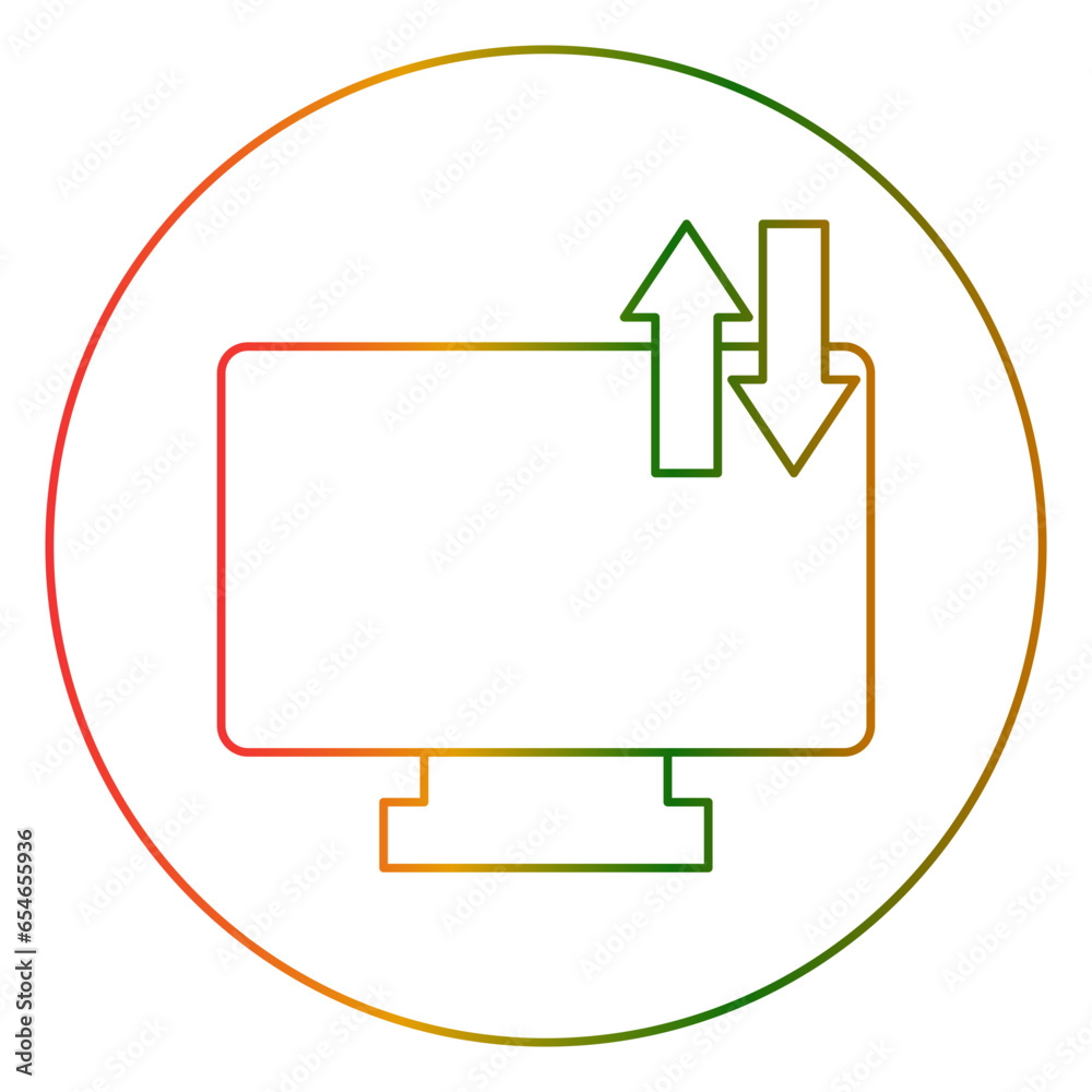 monitor gradien icon, architecture, design, construction, white, blue, city, ambon, block, business, building, box, abstract, analytics, cube, 3d, water, tropical, transport, traffic, computer, icon, 