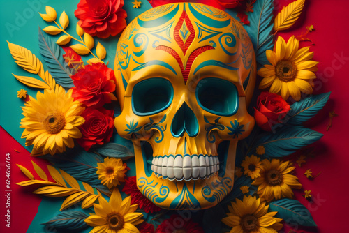 Day of the dead decoration/skull (day of the dead)
