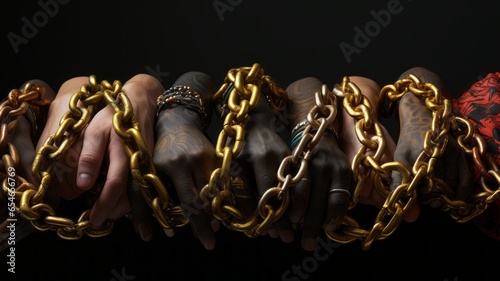 equal rights to all humanity, equal opportunity, human rights liberation from chains photo