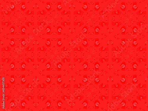 water drops on red