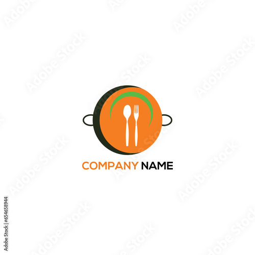 Food logo design vector template.
