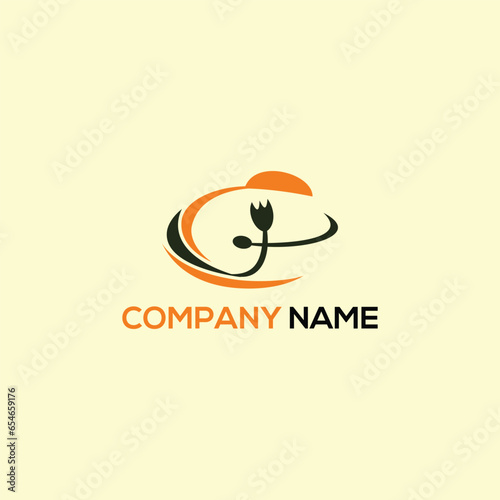 Food logo design vector template.