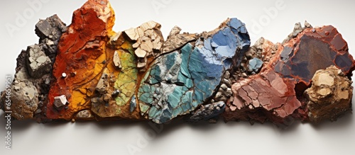 Geological map bundle signifies rocks minerals and structures photo