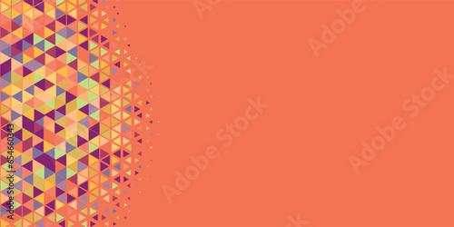  Abstract Triangle colorful background or wallpaper with polygons, triangles or concave geometrical shapes with Copy space soft color