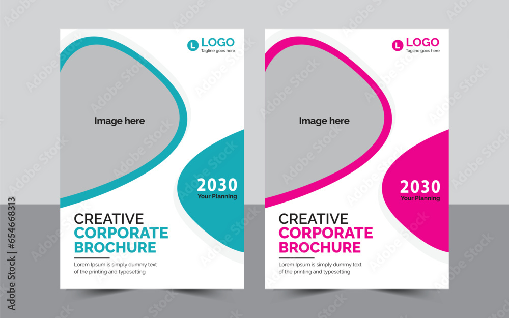 Corporate Business Cover Design Template. Can Be Adapt. Flyer, Annual Report, Brochure, Poster, Fully Editable.
