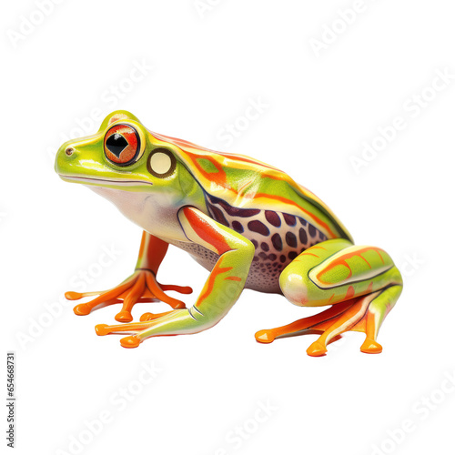 Tree frog on transparent background