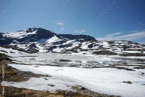 Mountains in the Jotunheimen National Park. Along the National tourist scenic route 55 Sognefjellet. Norway © kelifamily