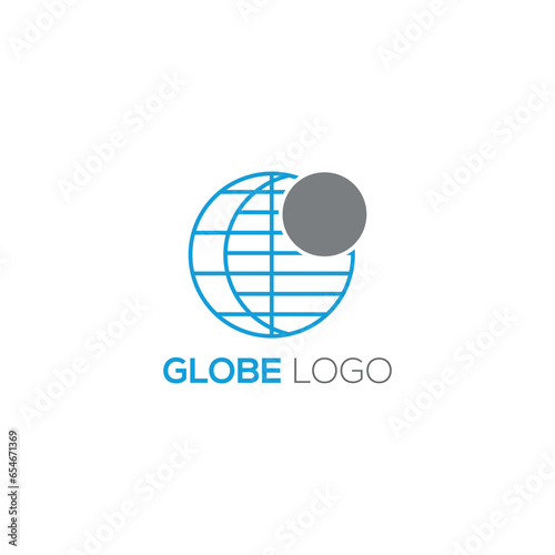 Vector logo design template for business. Global icon.