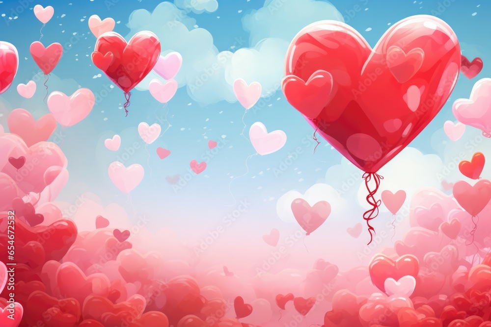Amidst a sea of heart-shaped balloons and sparkling rose bouquets, Valentine's Day creates a vibrant atmosphere filled with love and romance.