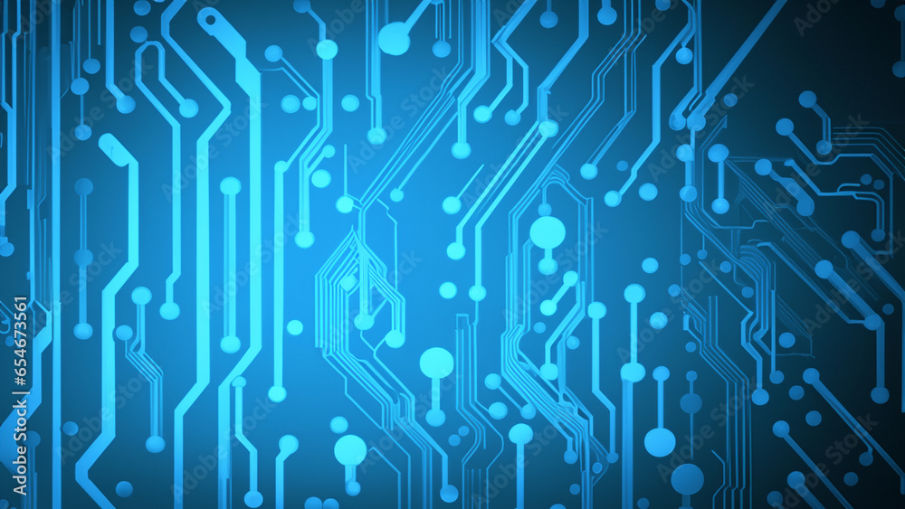 abstract background line electronic circuit board blue color