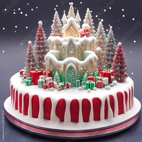 christmas cake (Generative AI)