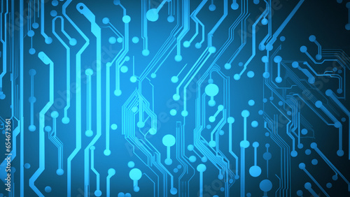 abstract background line electronic circuit board blue color