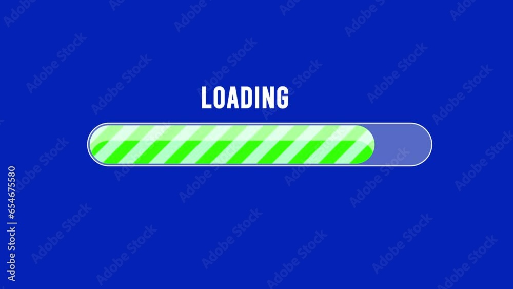 Vidéo Stock Loading bar animation, Loading buffer processing bar ...