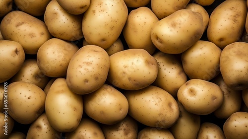 Close-up of a fresh raw potatoes background 