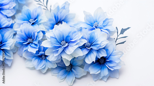 A close up of a bunch of blue flowers © Rimsha