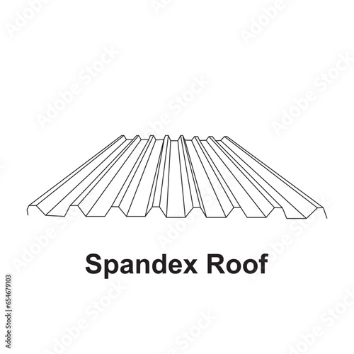 Spandex metal roof icon