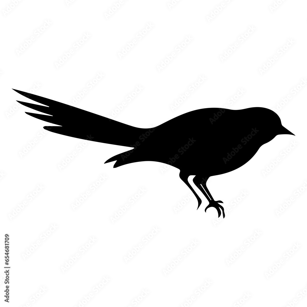 Fototapeta premium Bird Silhouette Illustration 