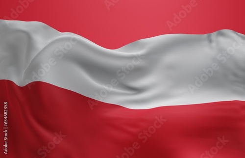 Abstract Poland Flag 3D Render Background (3D Artwork)