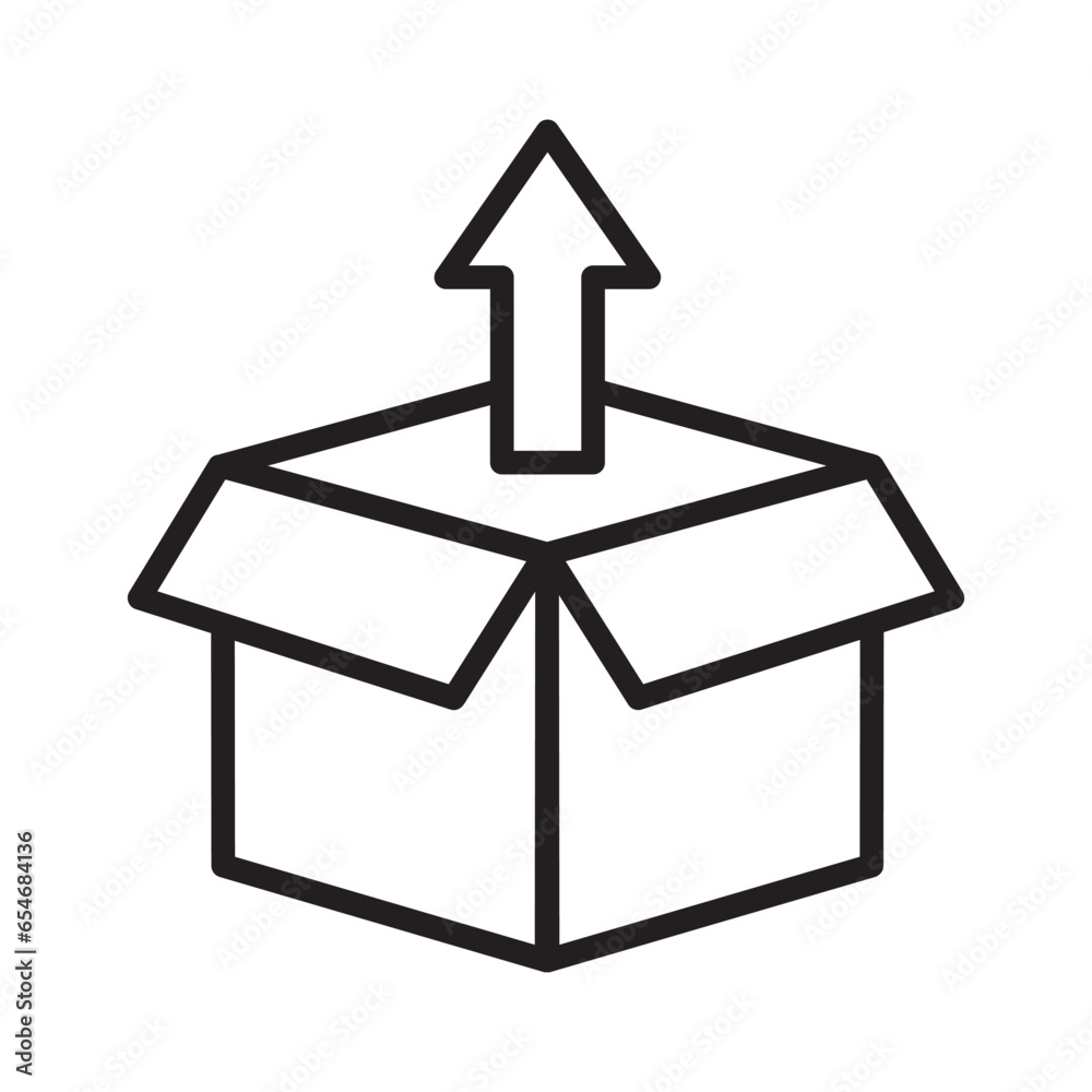 open box package symbol icon vector design illustration open box package symbol icon vector design illustration