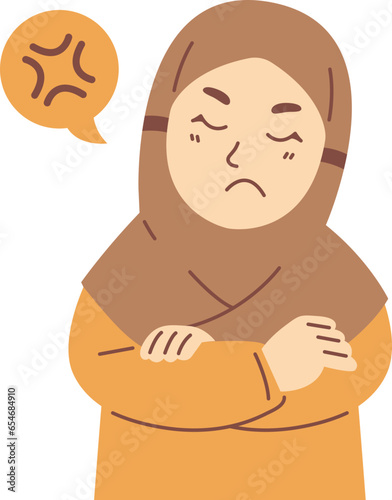 Cute Hijab Girl Illustration