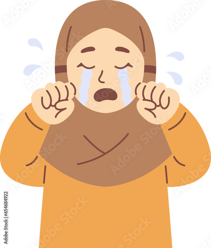 Cute Hijab Girl Illustration