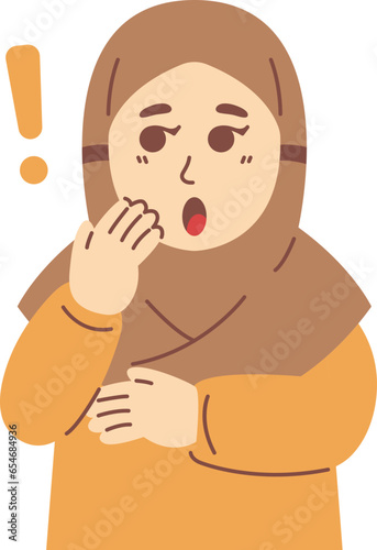 Cute Hijab Girl Illustration