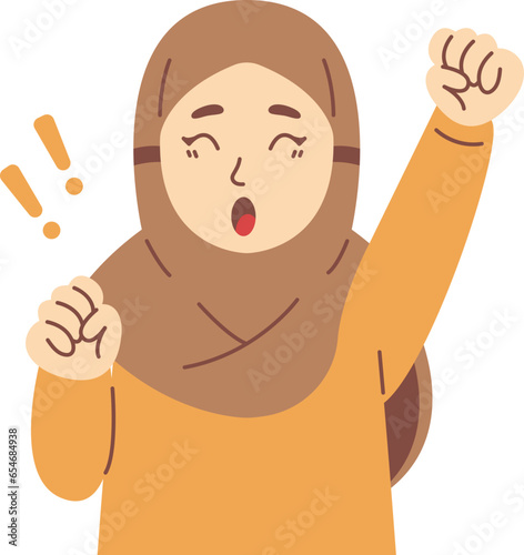 Cute Hijab Girl Illustration