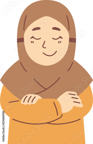 Cute Hijab Girl Illustration