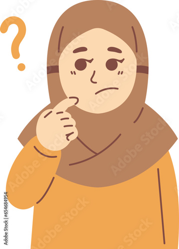Cute Hijab Girl Illustration