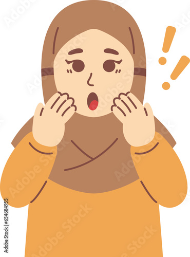 Cute Hijab Girl Illustration