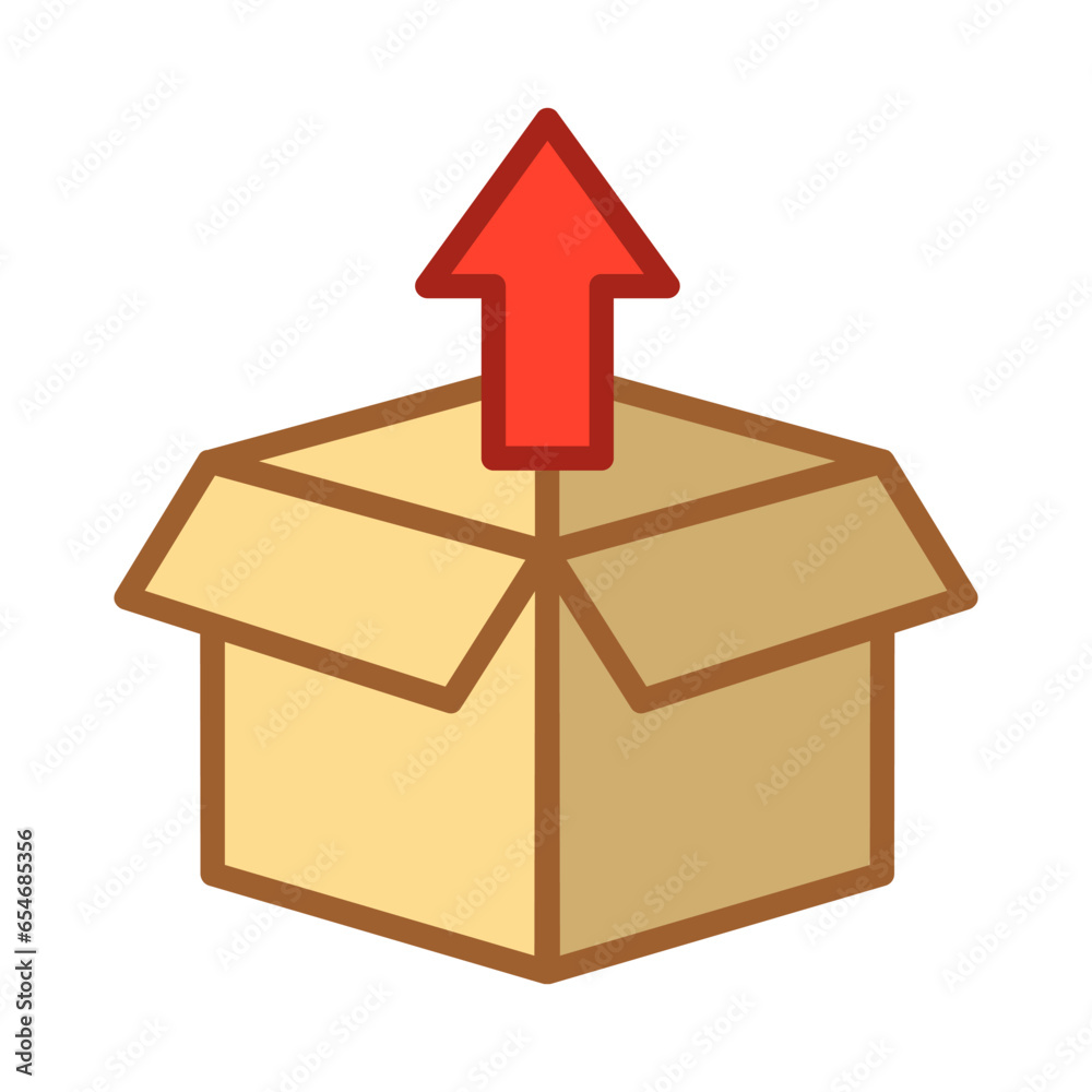 open box package symbol icon vector design illustration open box package symbol icon vector design illustration