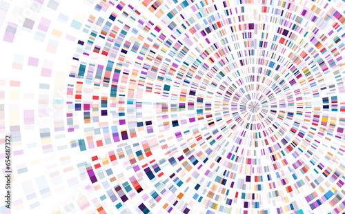 Dna test infographic. Genome sequence map.