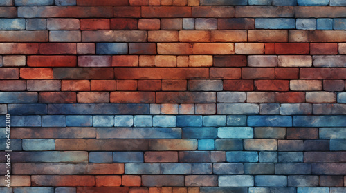 full color art of brickwall, high detail, ai generated.