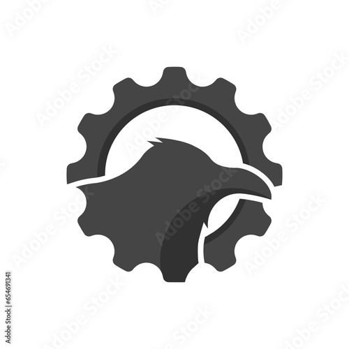 crow gear modern logo designs