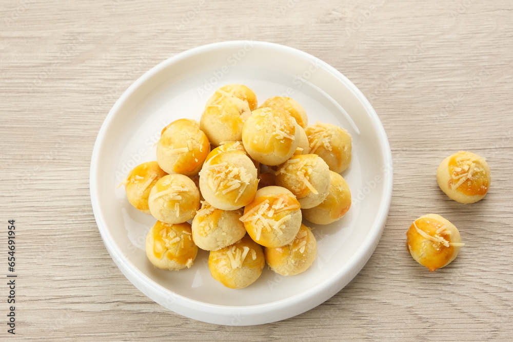 Nastar Cookies with pineapple jam inside. Familiar during the month of Ramadan and Idul Fitri.
Nastar Cookies with pineapple jam inside. Familiar during the month of Ramadan and Idul Fitri.